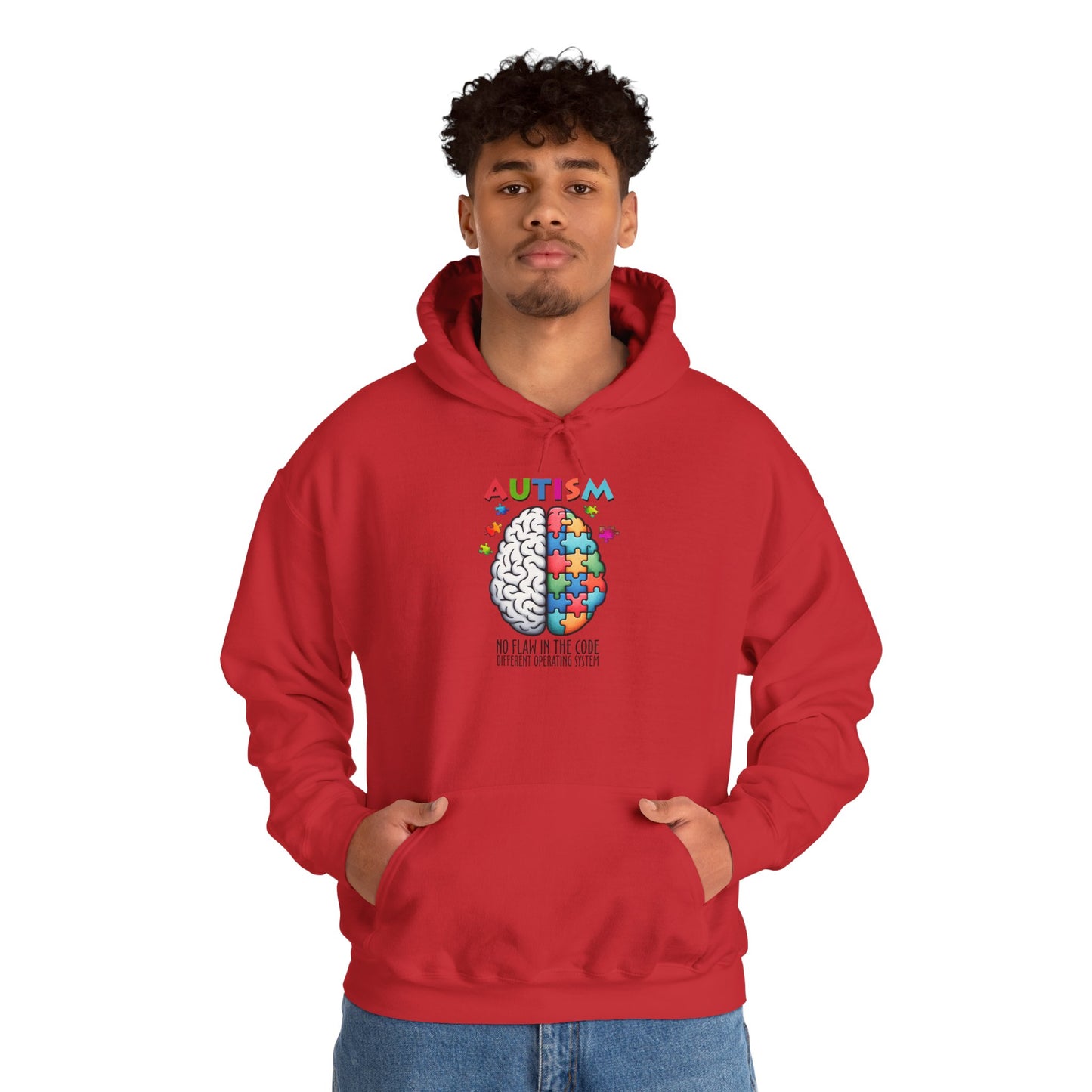 Autism Awareness Puzzle Brain Hoodie