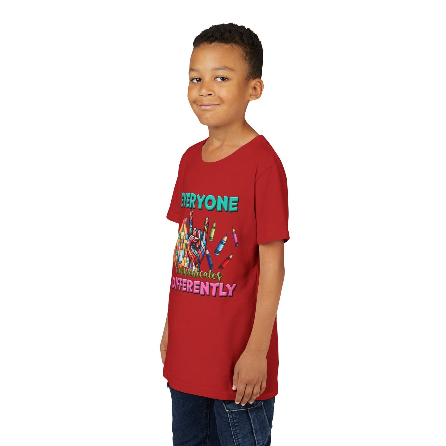 "Everyone Communicates Differently" Kids T-Shirt