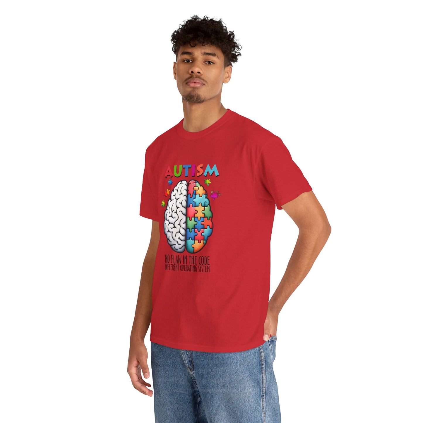 Autism Awareness Puzzle Brain T-Shirt