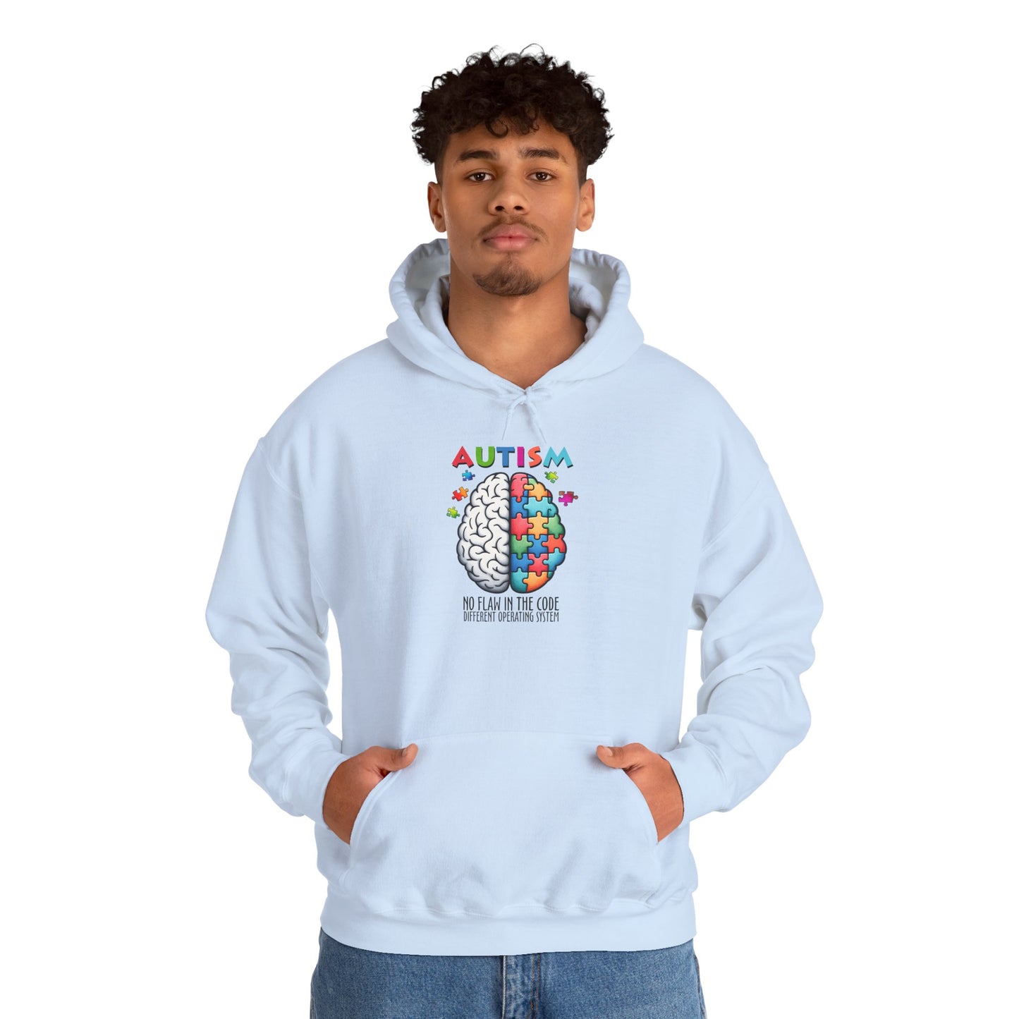 Autism Awareness Puzzle Brain Hoodie