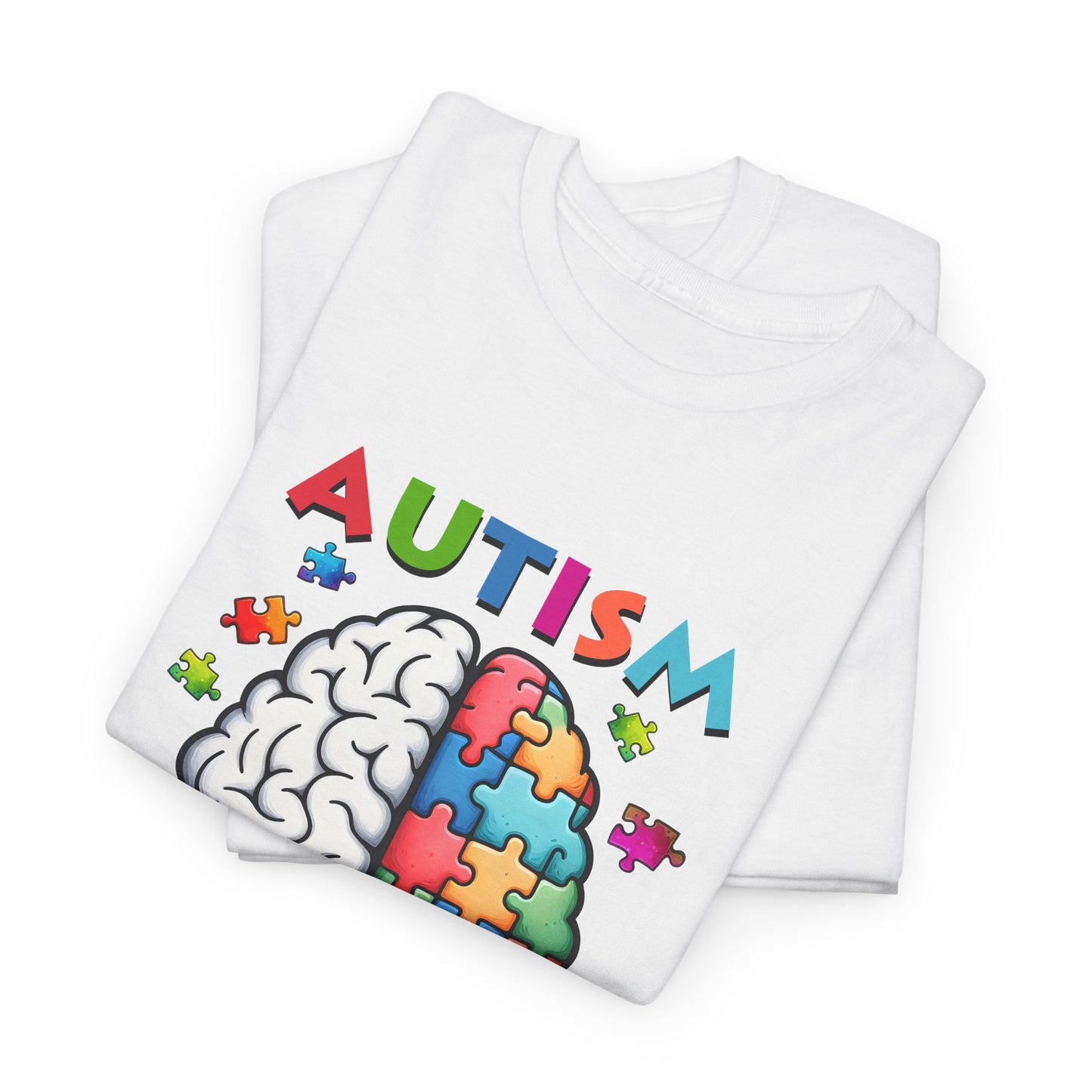 Autism Awareness Puzzle Brain T-Shirt