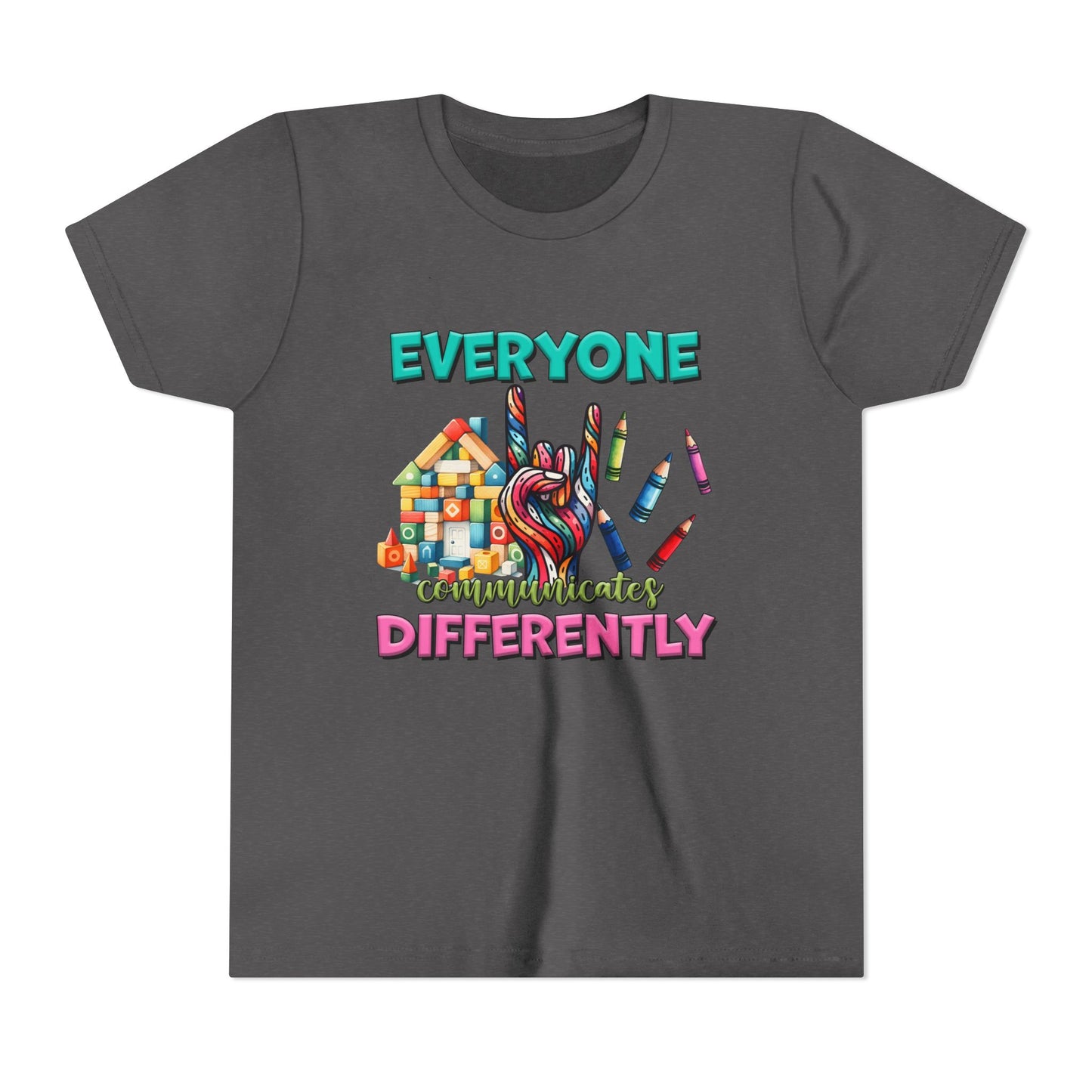 "Everyone Communicates Differently" Kids T-Shirt