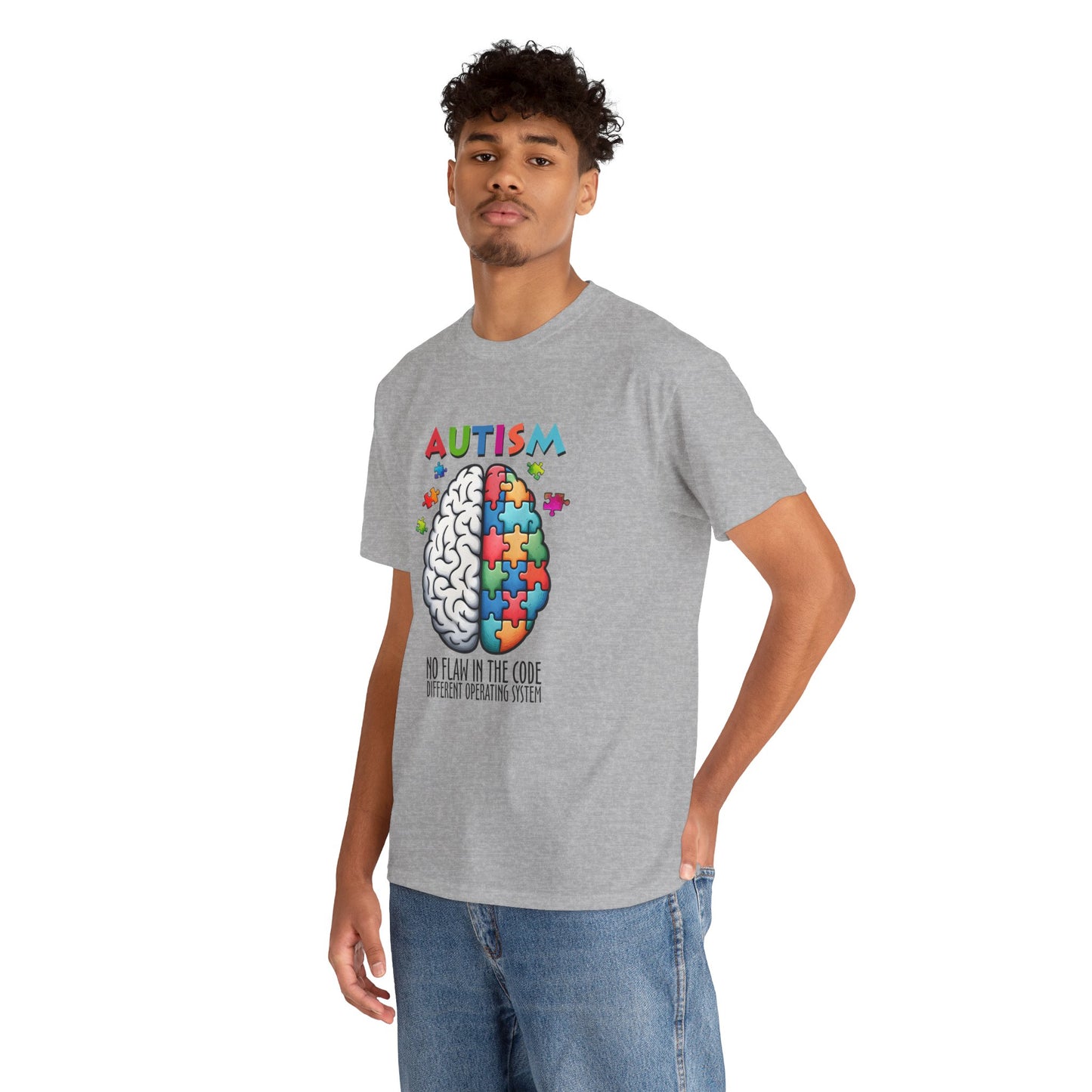 Autism Awareness Puzzle Brain T-Shirt