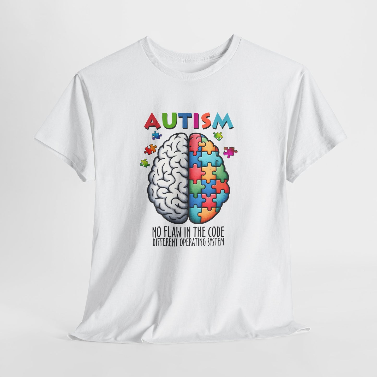 Autism Awareness Puzzle Brain T-Shirt