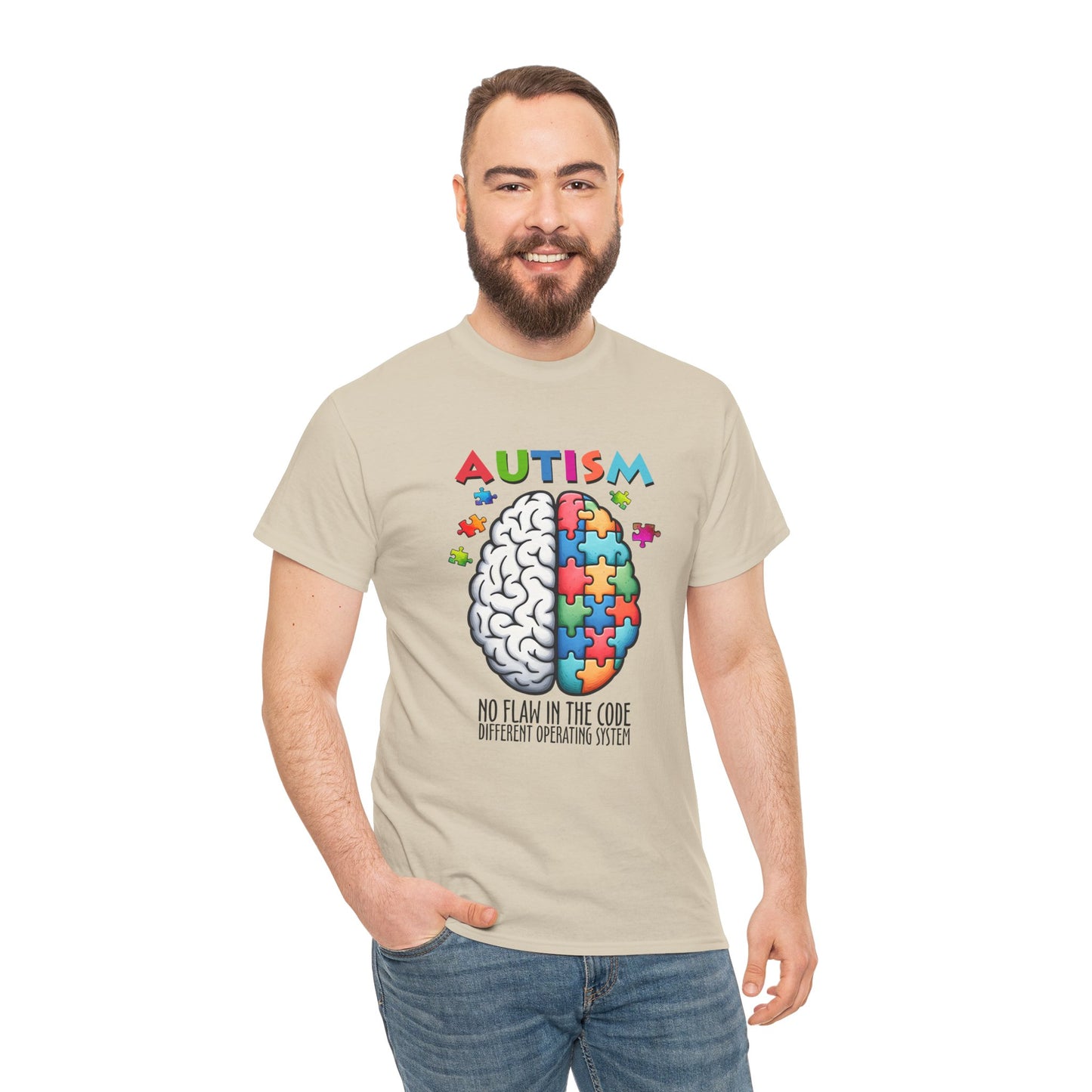 Autism Awareness Puzzle Brain T-Shirt