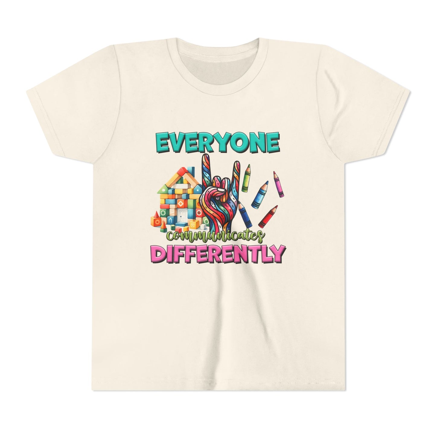 "Everyone Communicates Differently" Kids T-Shirt