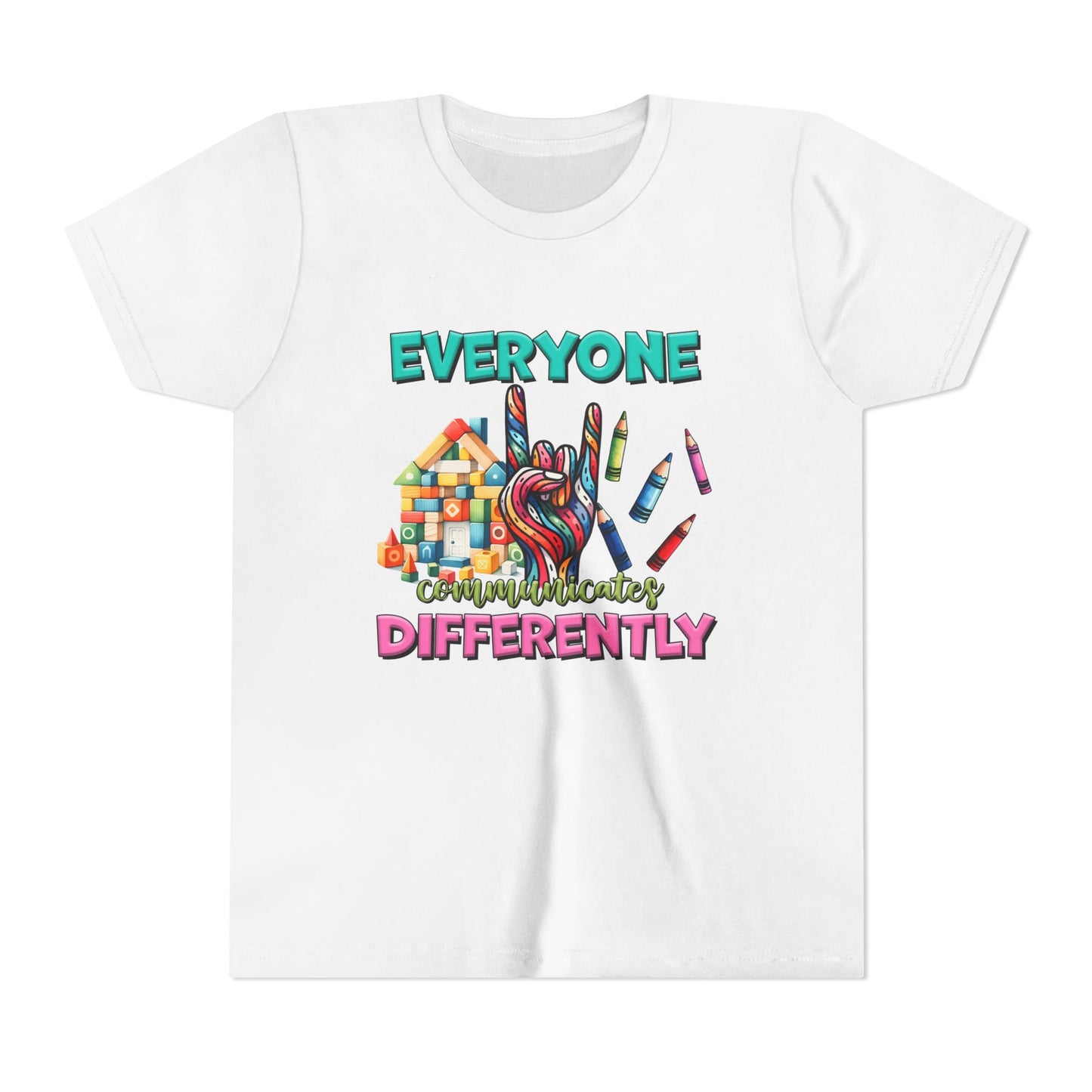 "Everyone Communicates Differently" Kids T-Shirt