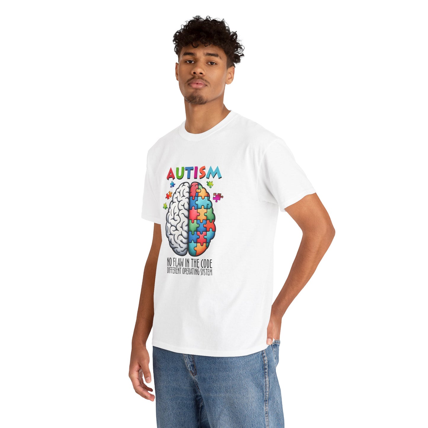Autism Awareness Puzzle Brain T-Shirt