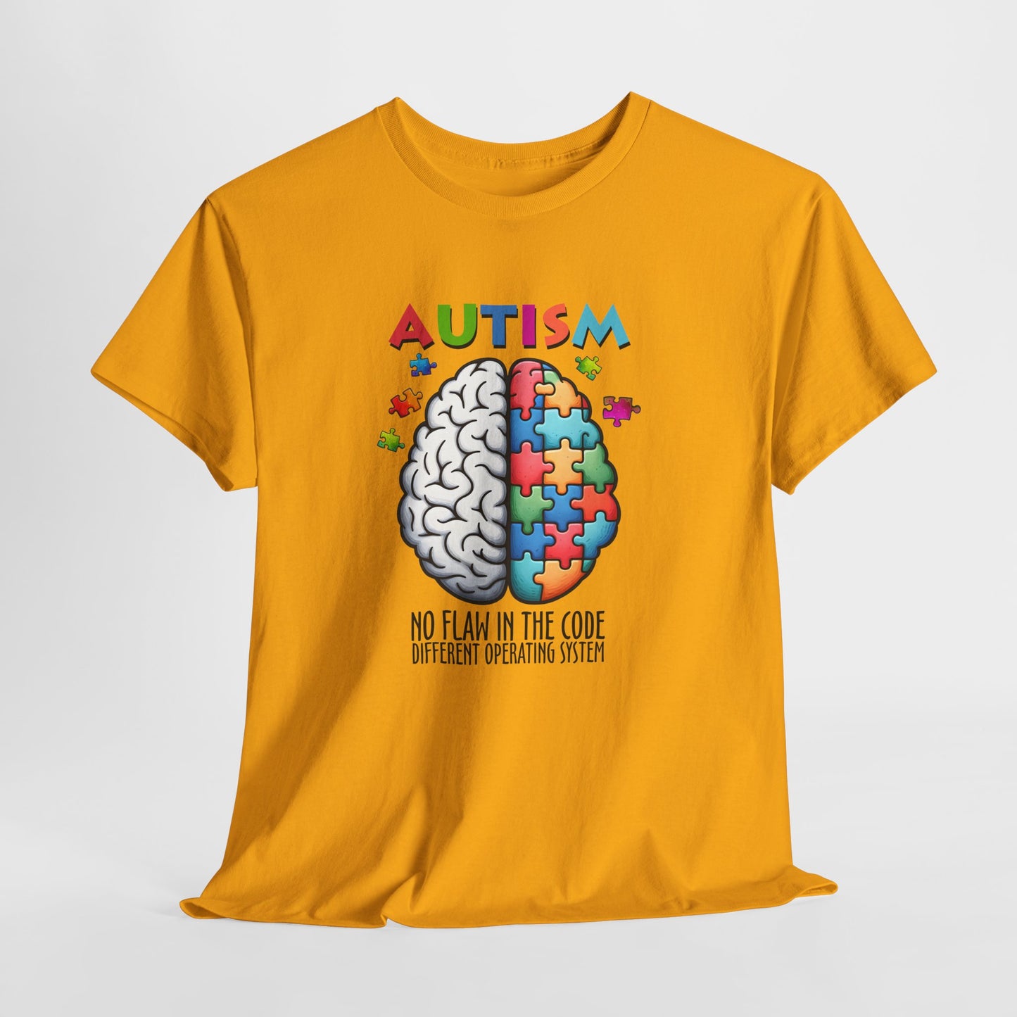 Autism Awareness Puzzle Brain T-Shirt