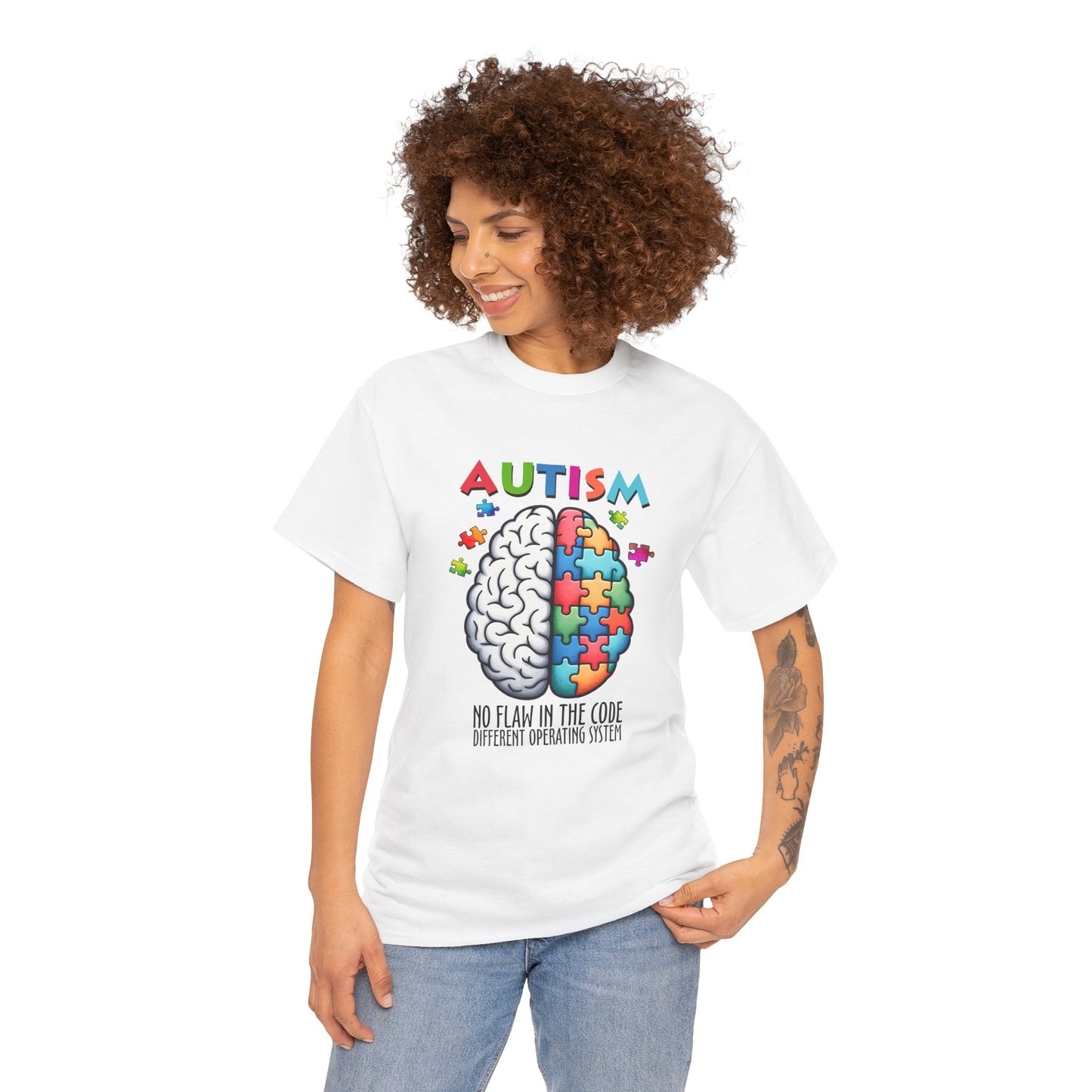 Autism Awareness Puzzle Brain T-Shirt