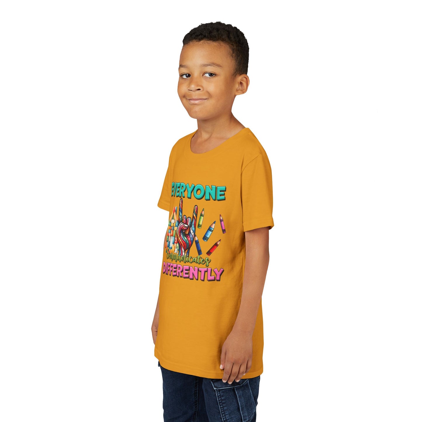 "Everyone Communicates Differently" Kids T-Shirt
