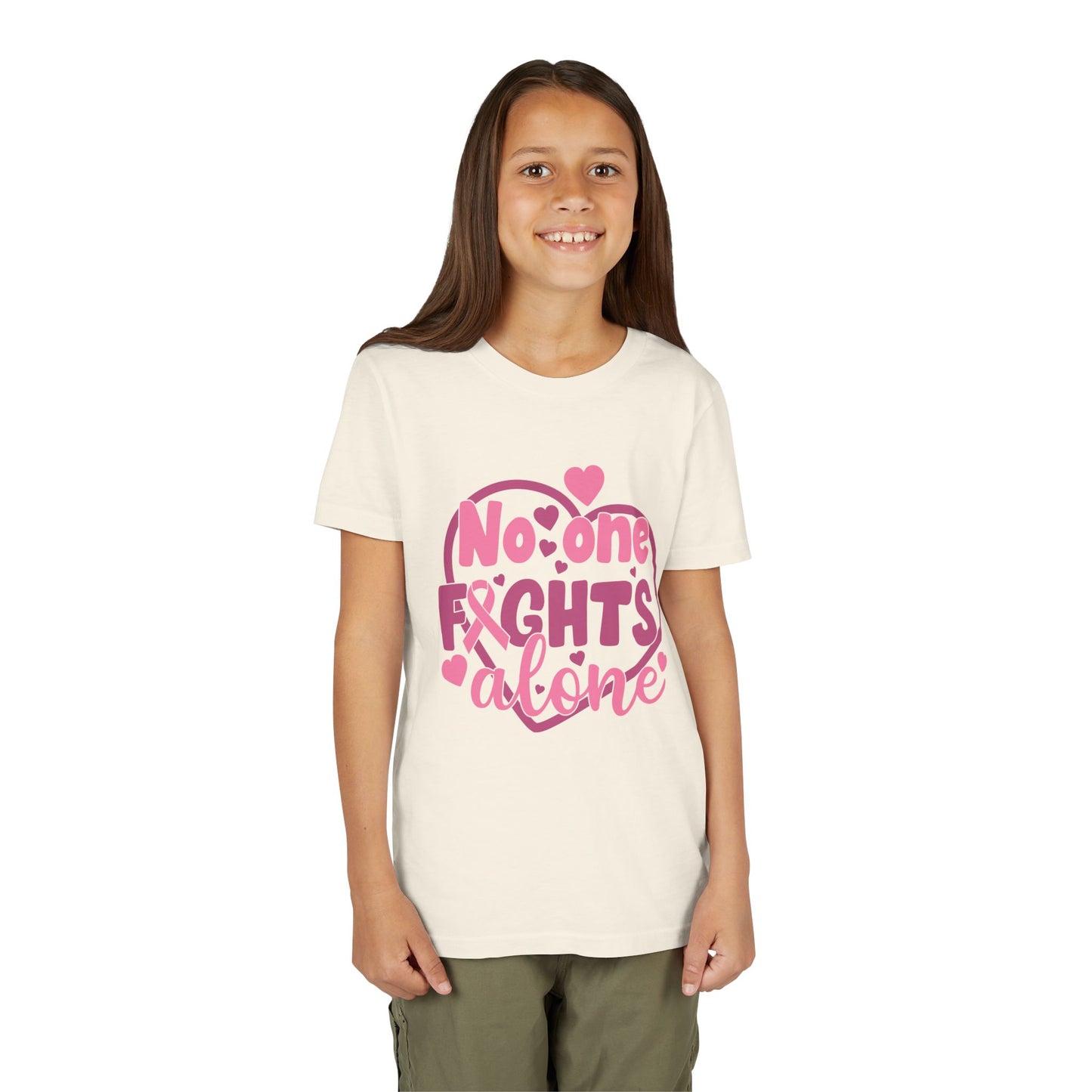 "No One Fights Alone"  Kids Shirt