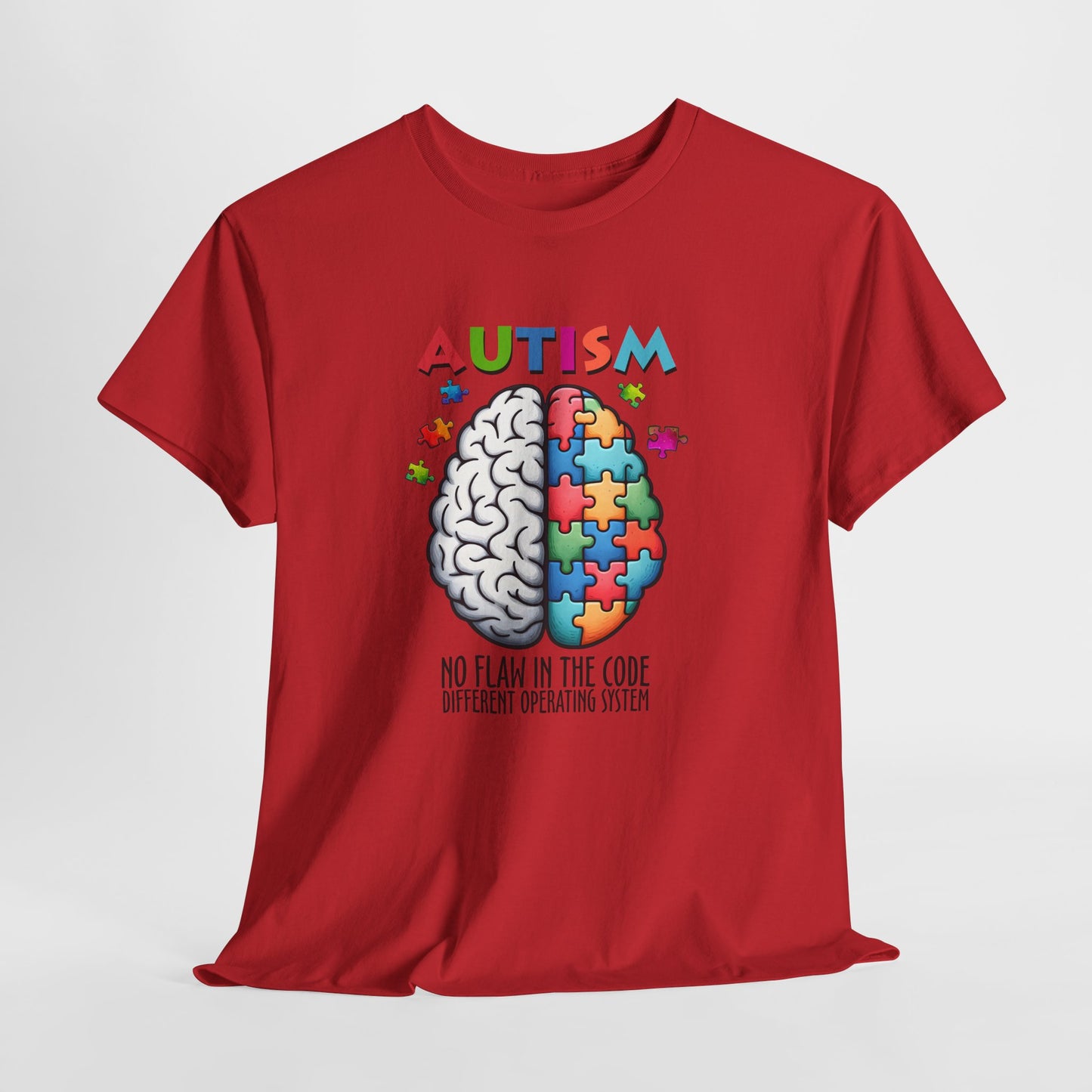 Autism Awareness Puzzle Brain T-Shirt