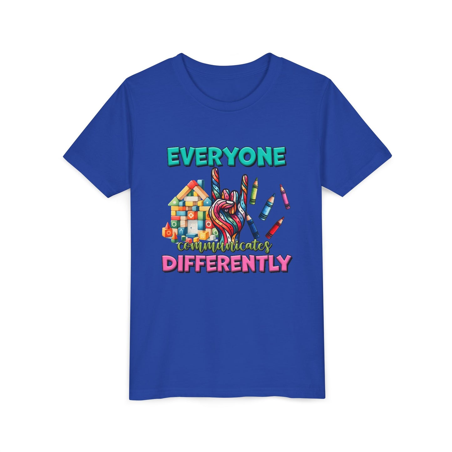 "Everyone Communicates Differently" Kids T-Shirt