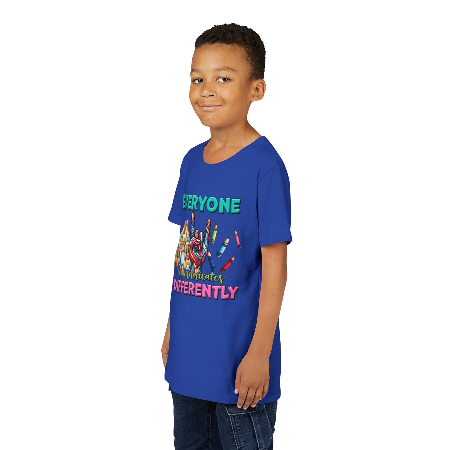"Everyone Communicates Differently" Kids T-Shirt