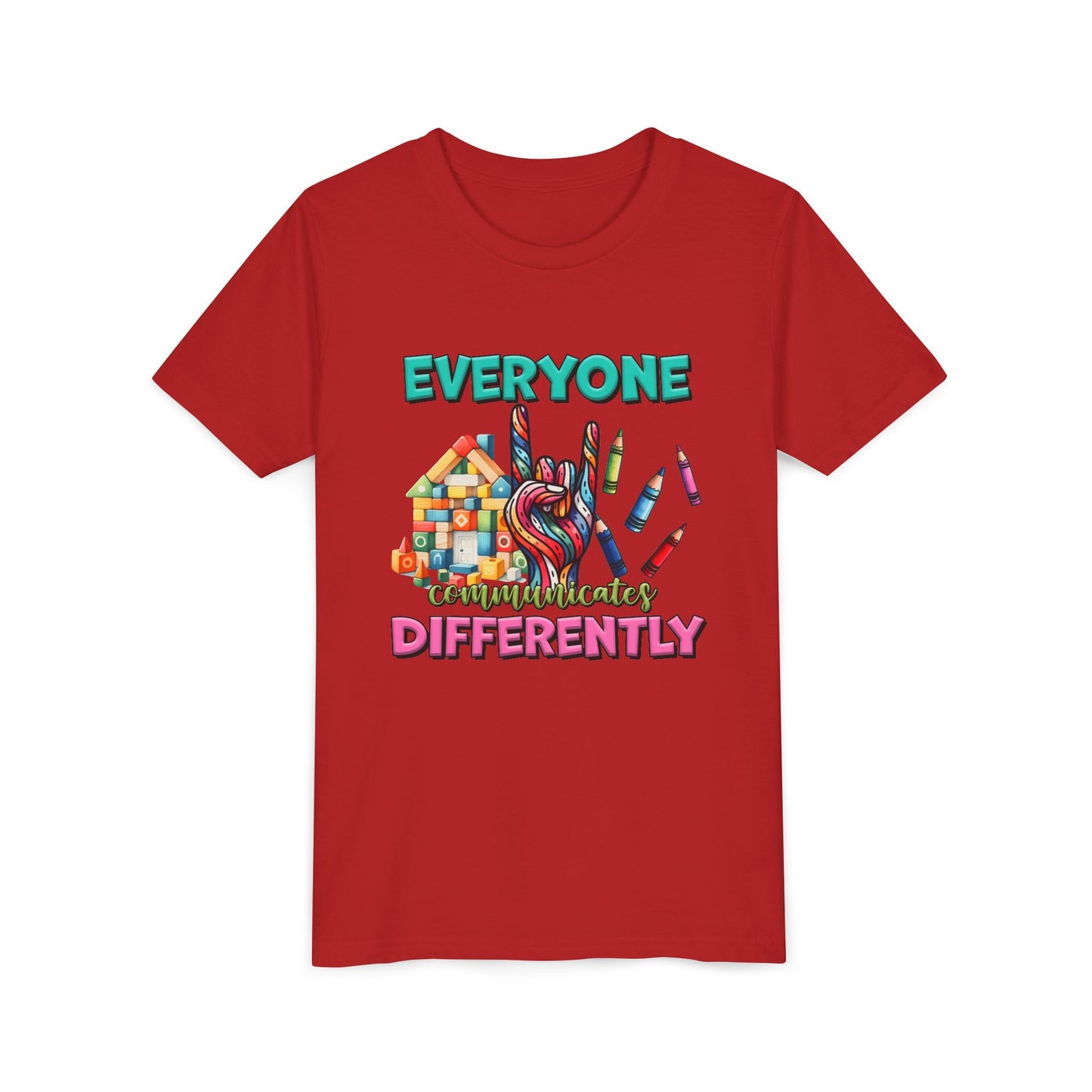 "Everyone Communicates Differently" Kids T-Shirt