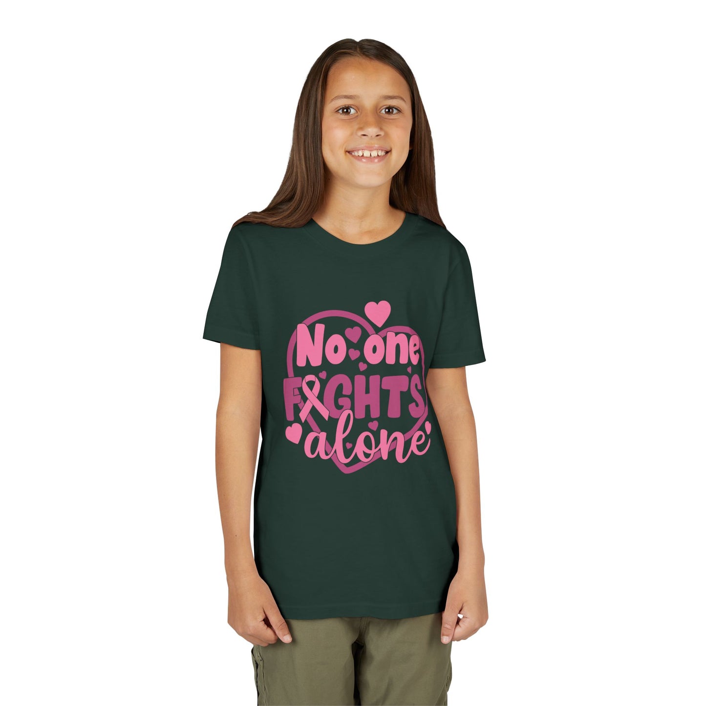 "No One Fights Alone"  Kids Shirt
