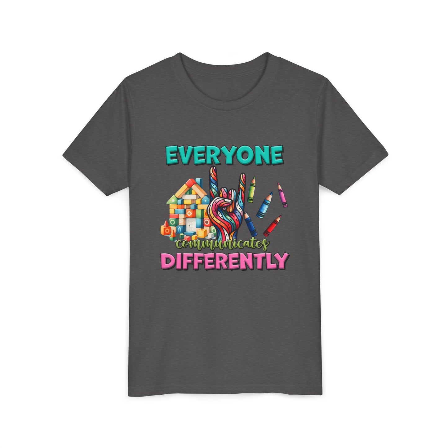 "Everyone Communicates Differently" Kids T-Shirt