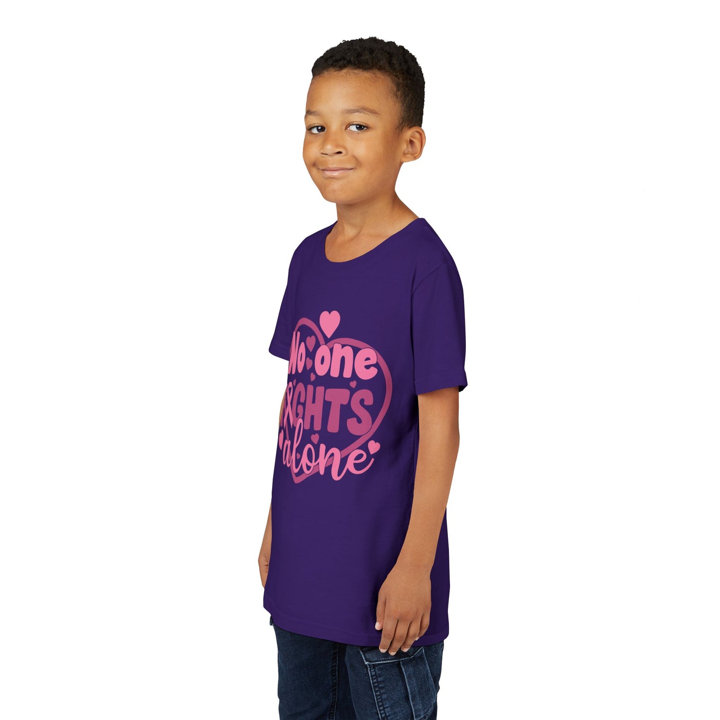 "No One Fights Alone"  Kids Shirt