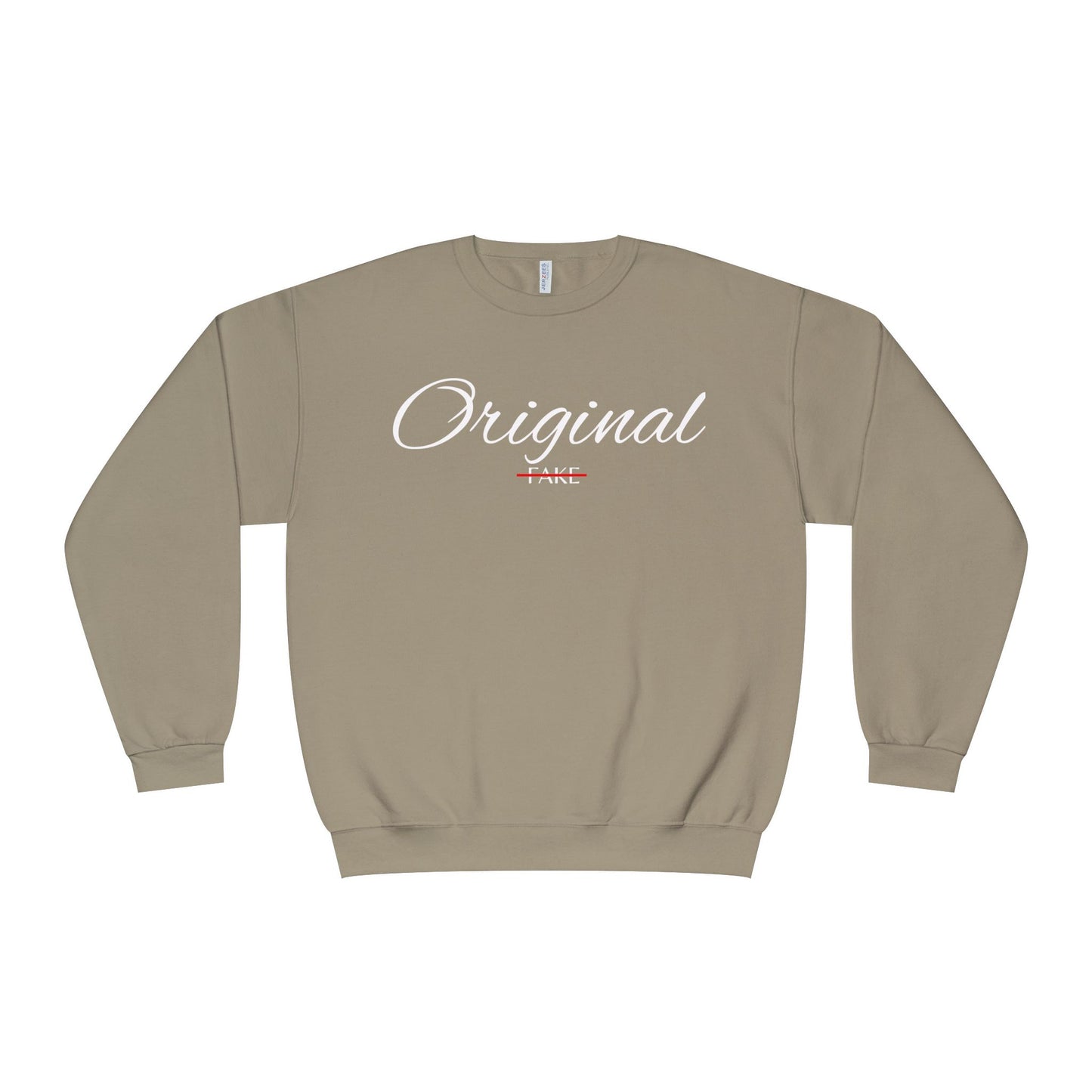 Original Fake Crewneck Sweatshirt — Retro Script Pullover