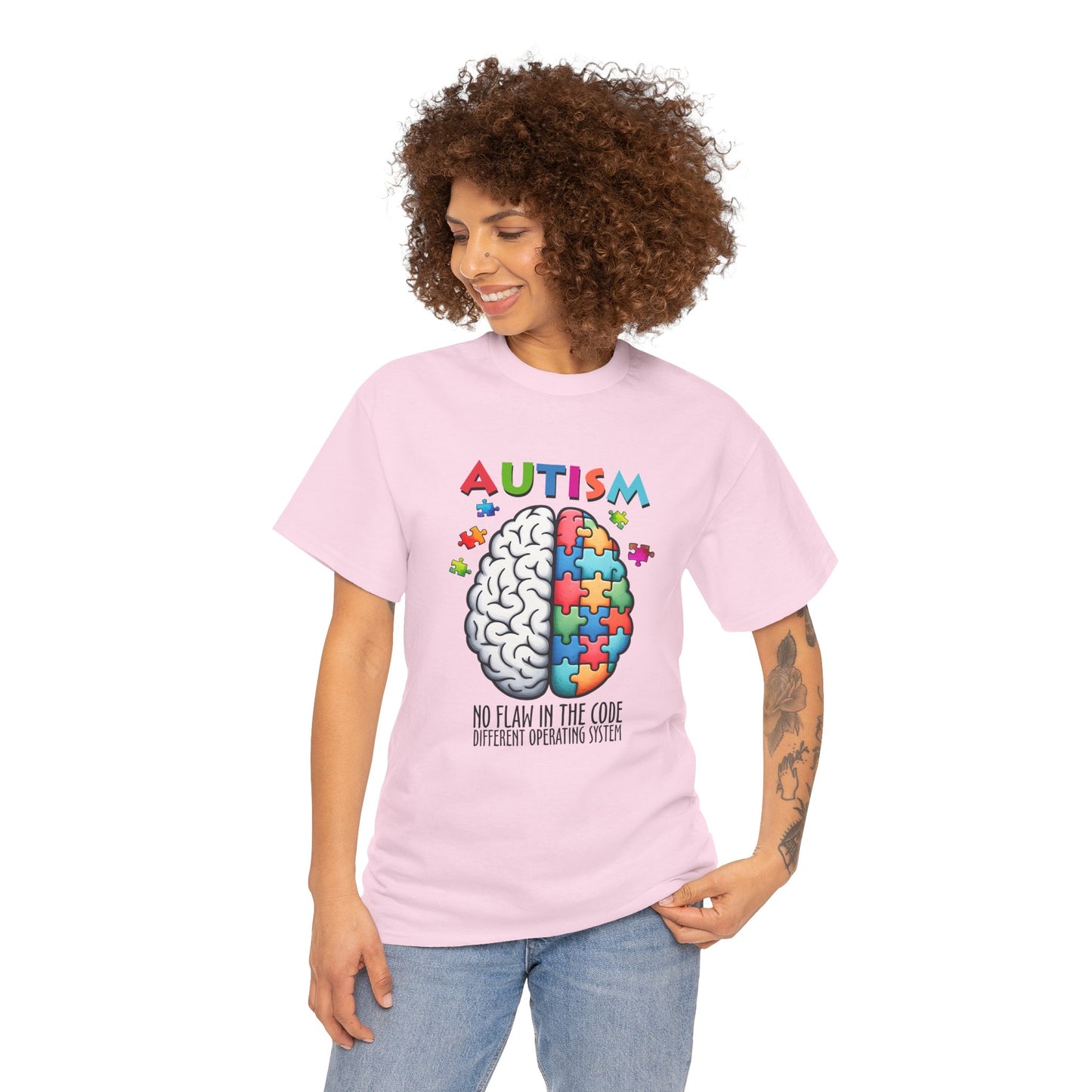 Autism Awareness Puzzle Brain T-Shirt