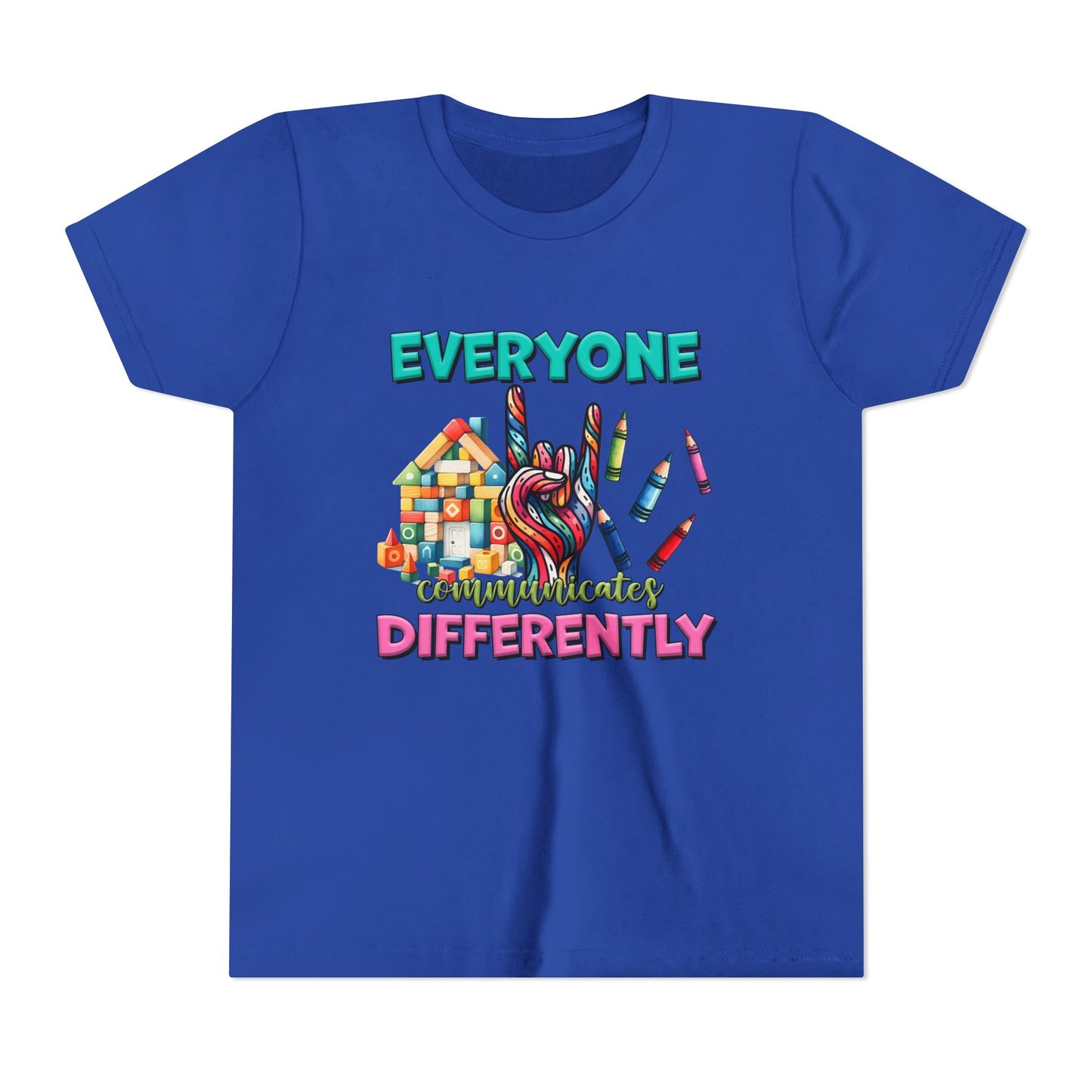 "Everyone Communicates Differently" Kids T-Shirt