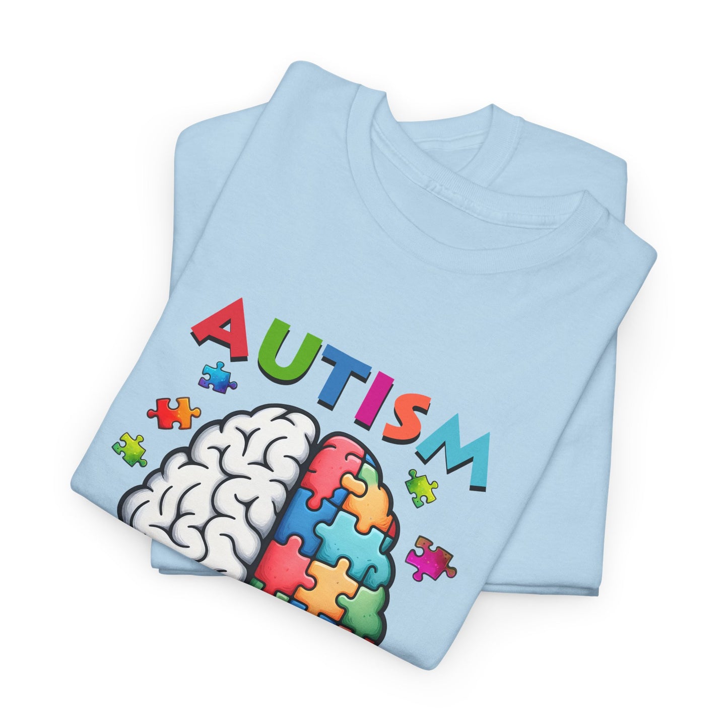 Autism Awareness Puzzle Brain T-Shirt