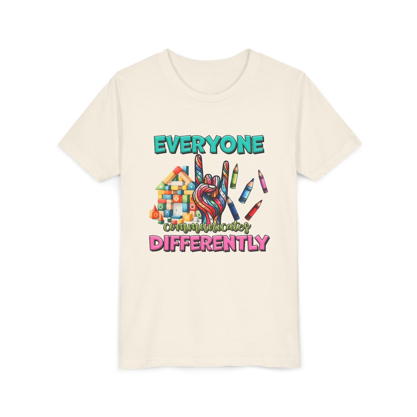 "Everyone Communicates Differently" Kids T-Shirt