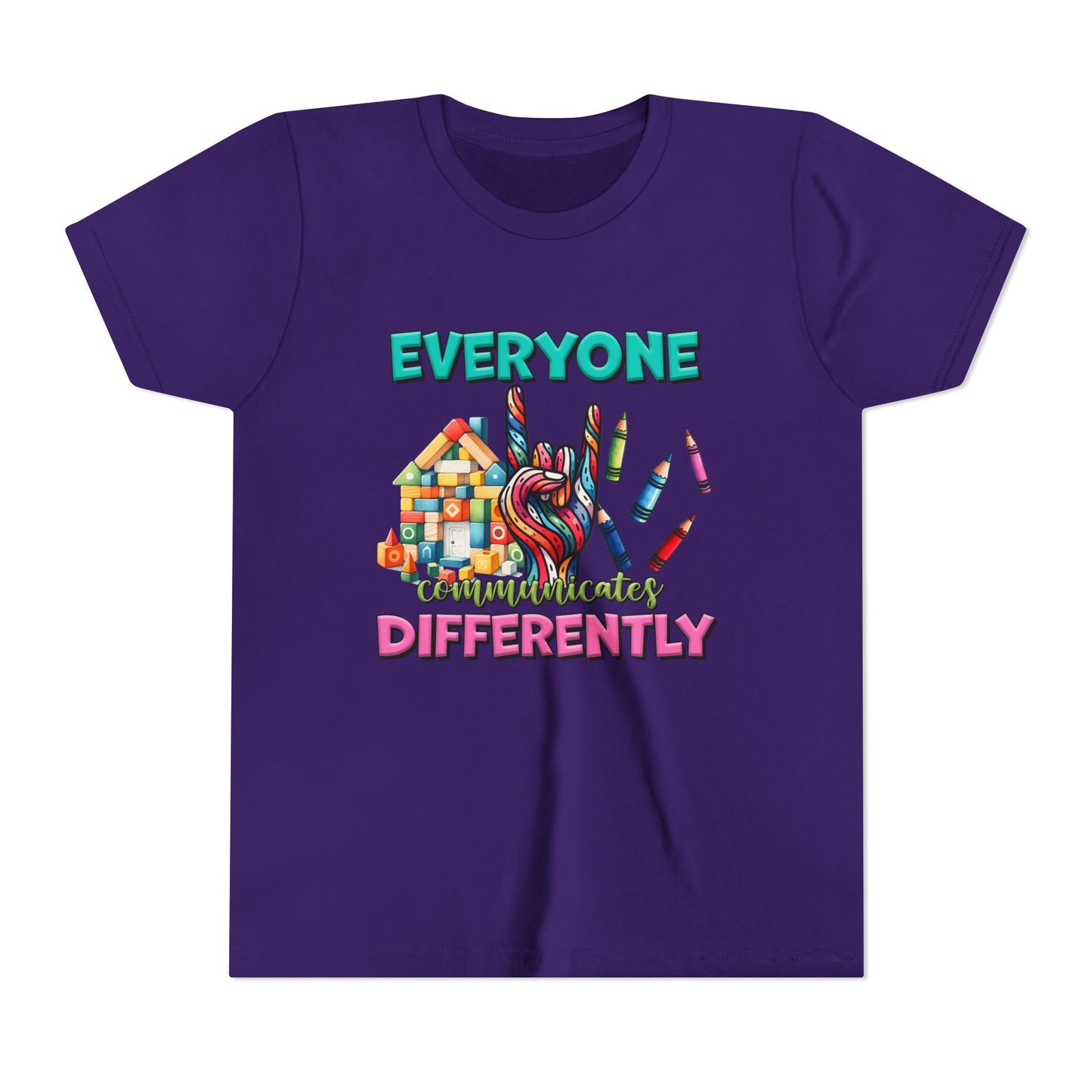 "Everyone Communicates Differently" Kids T-Shirt