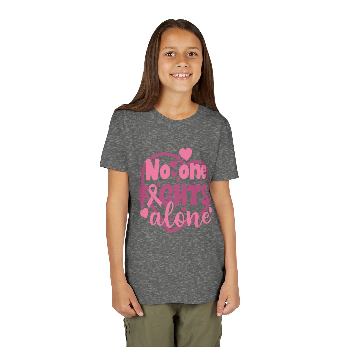 "No One Fights Alone"  Kids Shirt