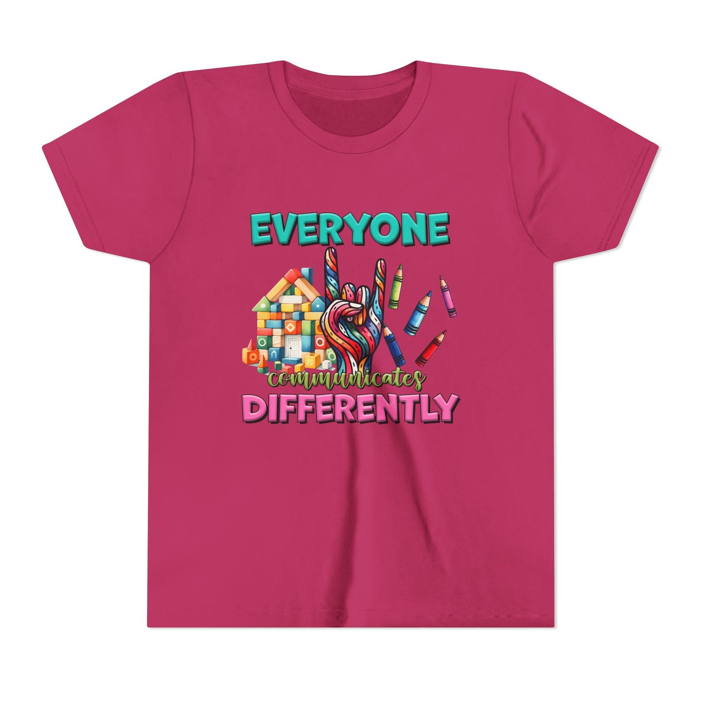 "Everyone Communicates Differently" Kids T-Shirt