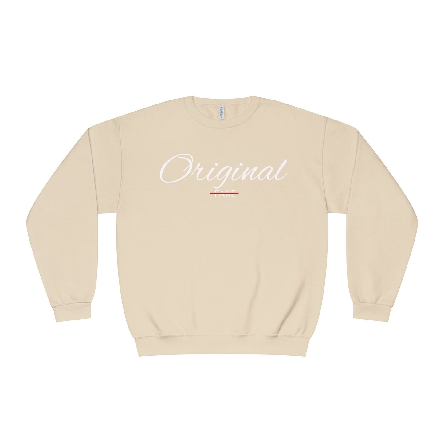 Original Fake Crewneck Sweatshirt — Retro Script Pullover
