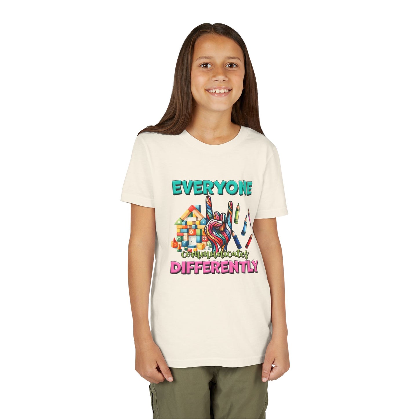 "Everyone Communicates Differently" Kids T-Shirt