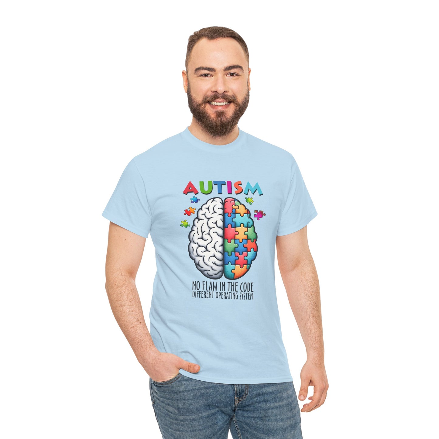 Autism Awareness Puzzle Brain T-Shirt