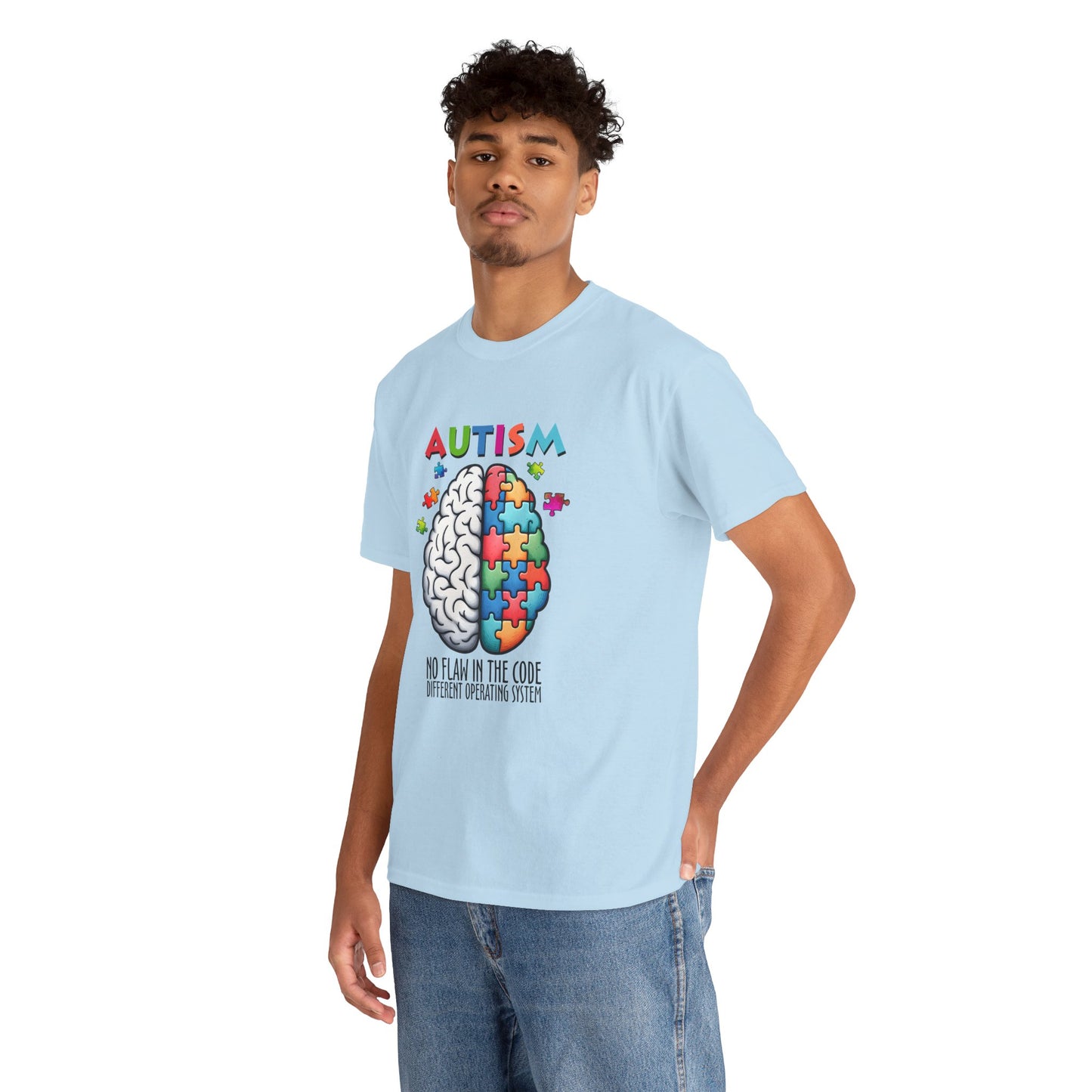 Autism Awareness Puzzle Brain T-Shirt
