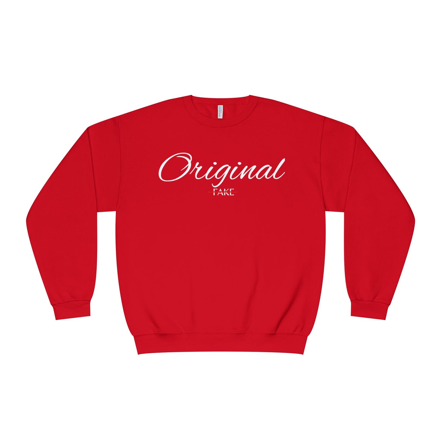 Original Fake Crewneck Sweatshirt — Retro Script Pullover