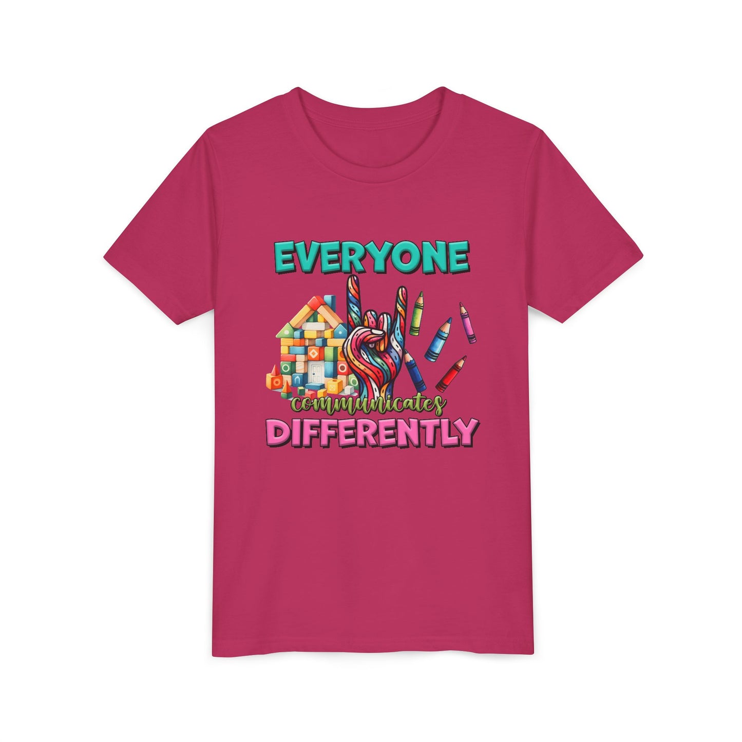 "Everyone Communicates Differently" Kids T-Shirt