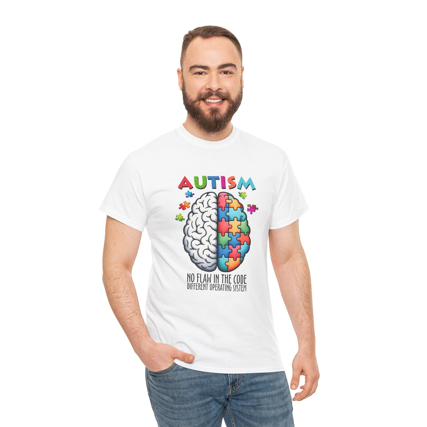 Autism Awareness Puzzle Brain T-Shirt