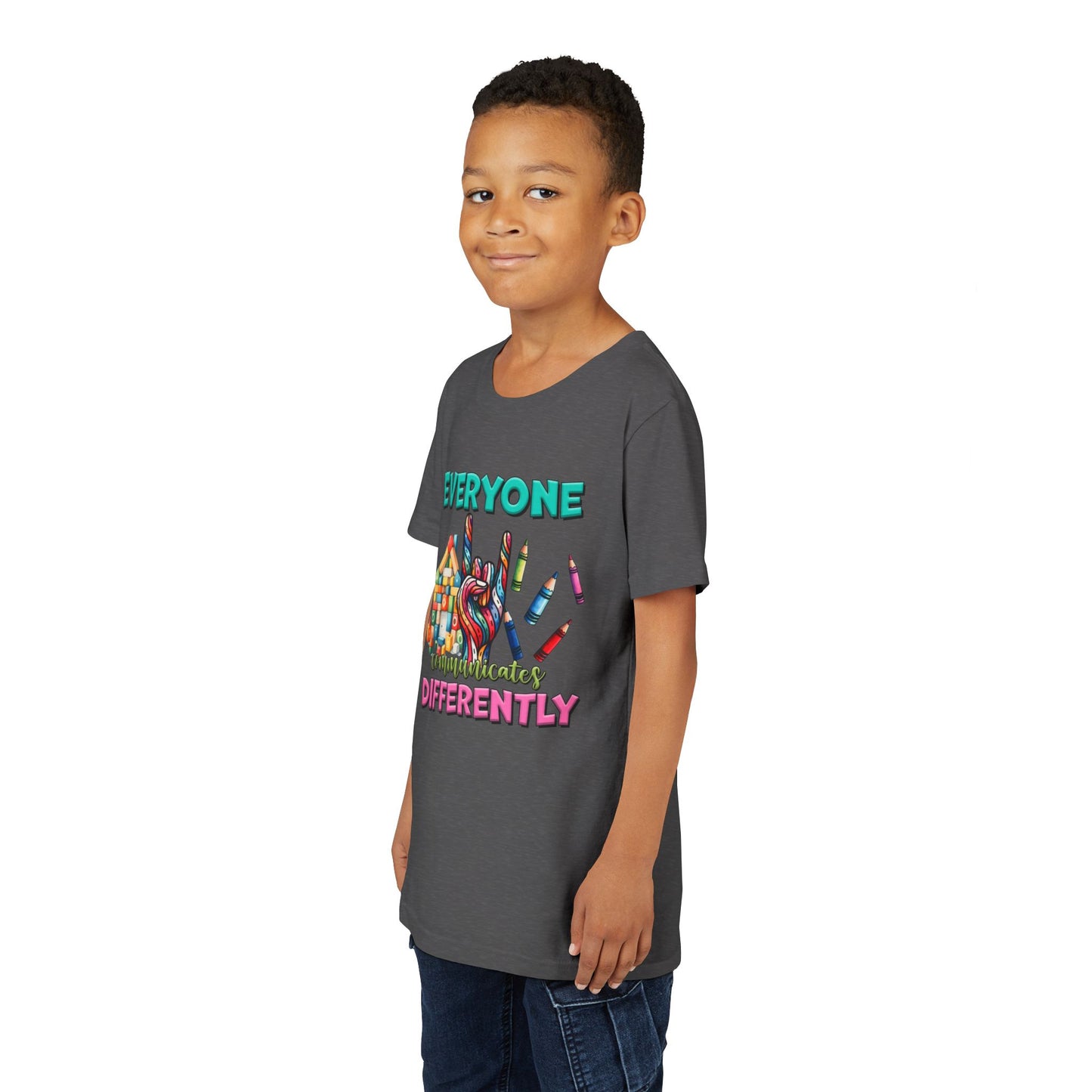 "Everyone Communicates Differently" Kids T-Shirt
