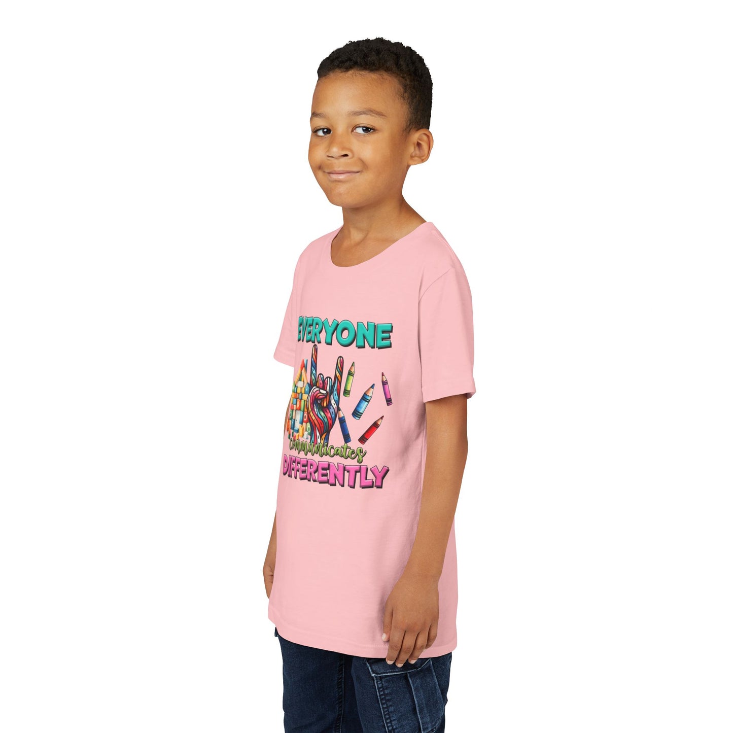 "Everyone Communicates Differently" Kids T-Shirt