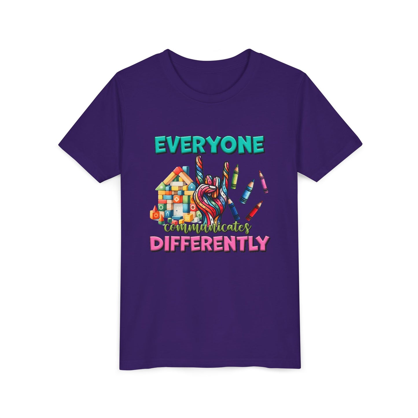"Everyone Communicates Differently" Kids T-Shirt