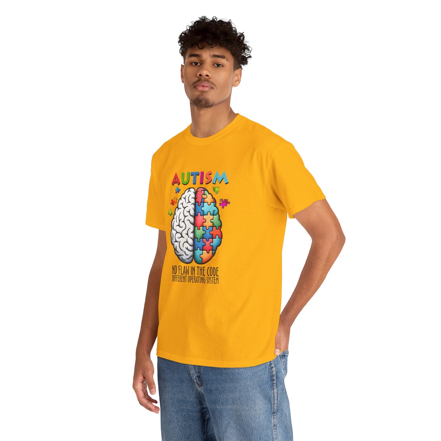 Autism Awareness Puzzle Brain T-Shirt