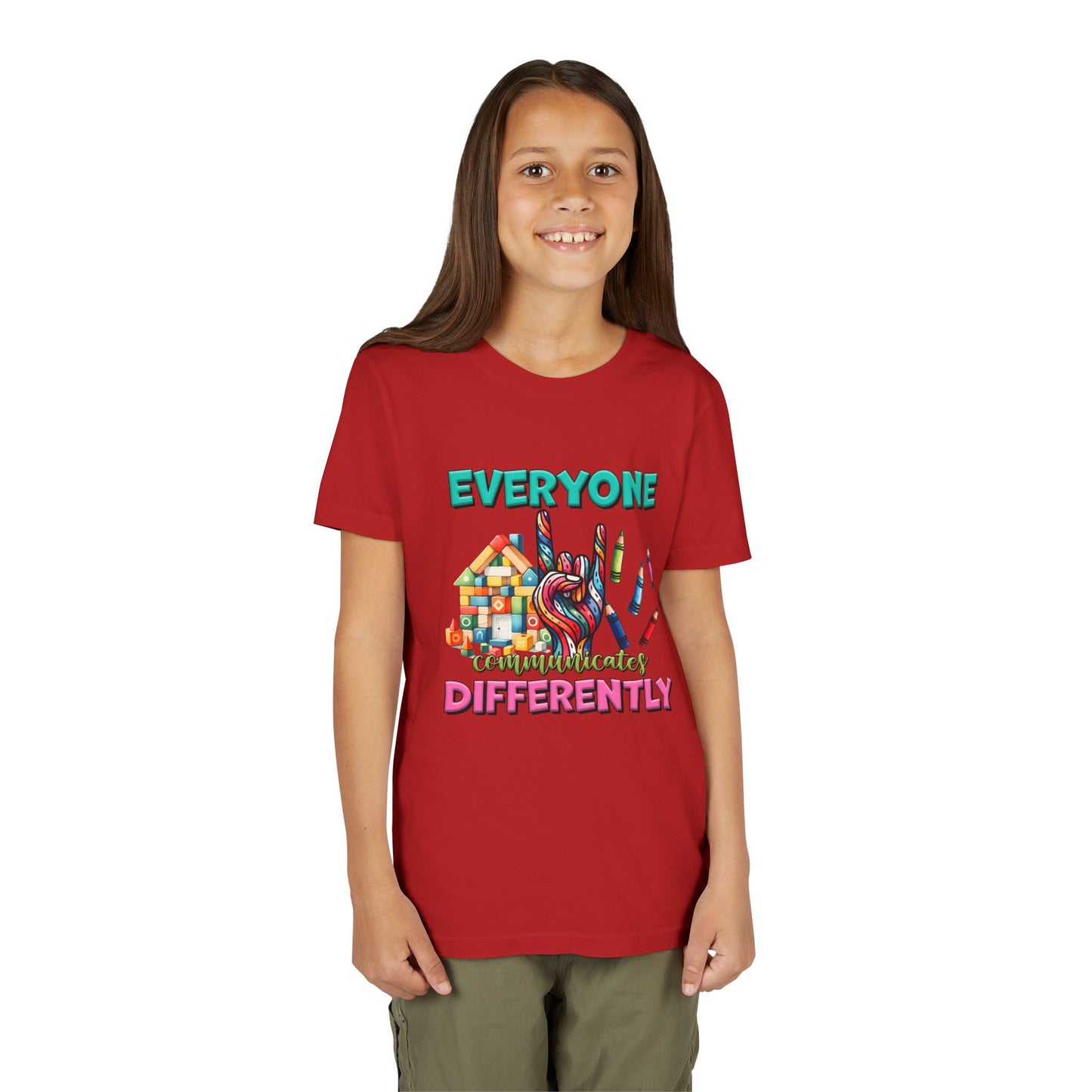 "Everyone Communicates Differently" Kids T-Shirt
