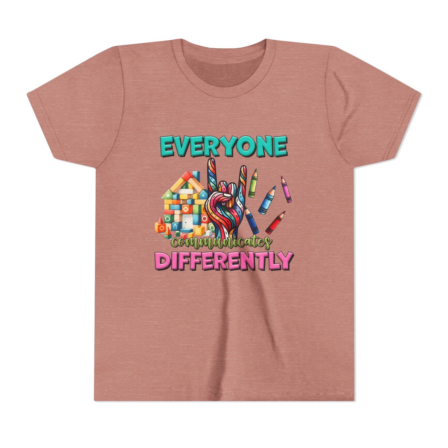 "Everyone Communicates Differently" Kids T-Shirt