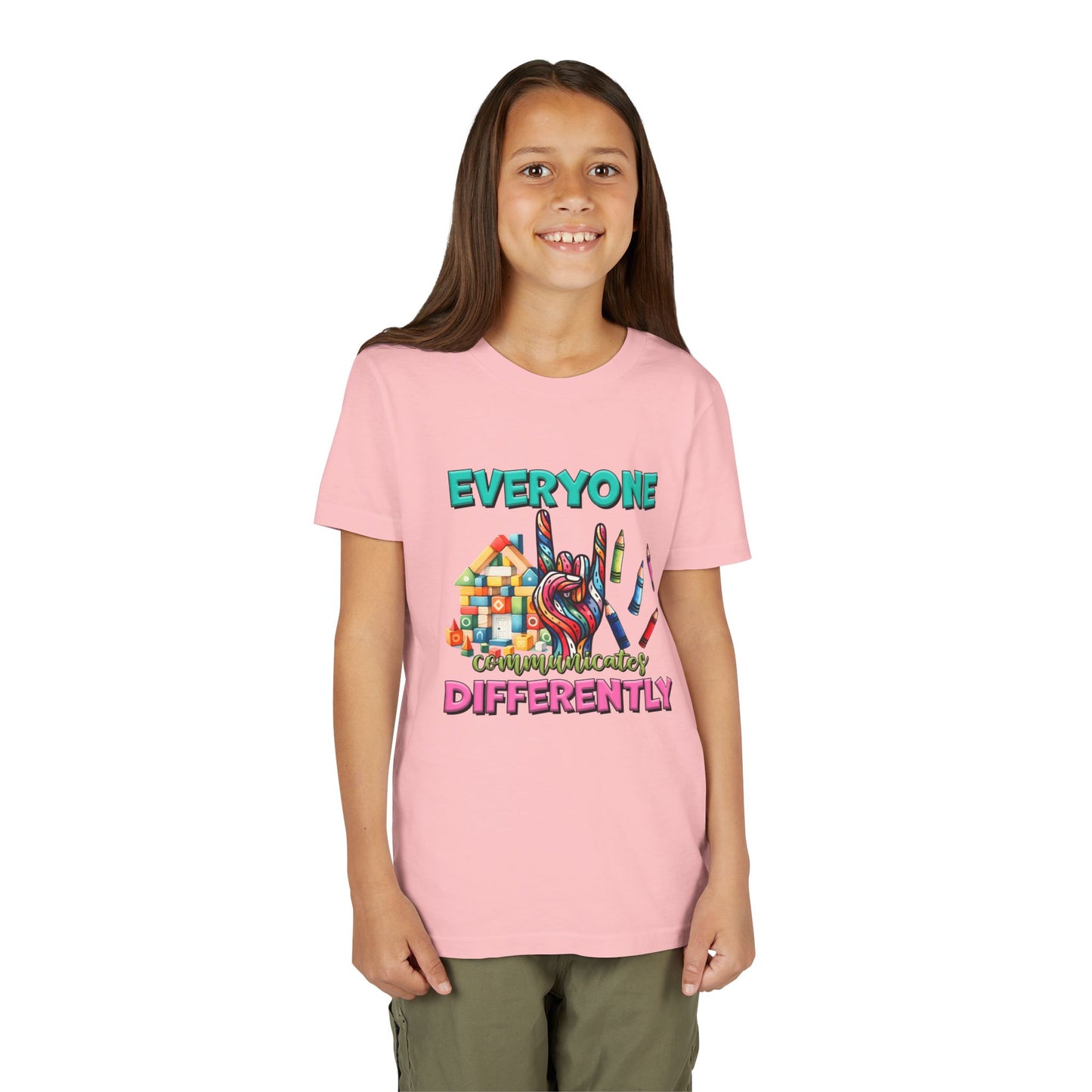 "Everyone Communicates Differently" Kids T-Shirt