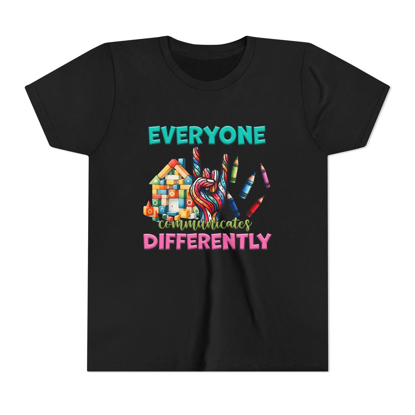 "Everyone Communicates Differently" Kids T-Shirt