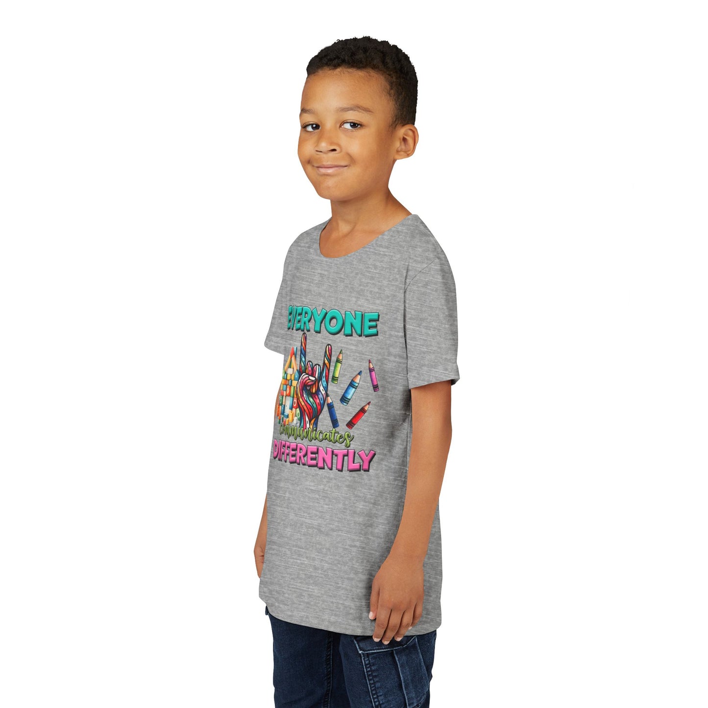 "Everyone Communicates Differently" Kids T-Shirt