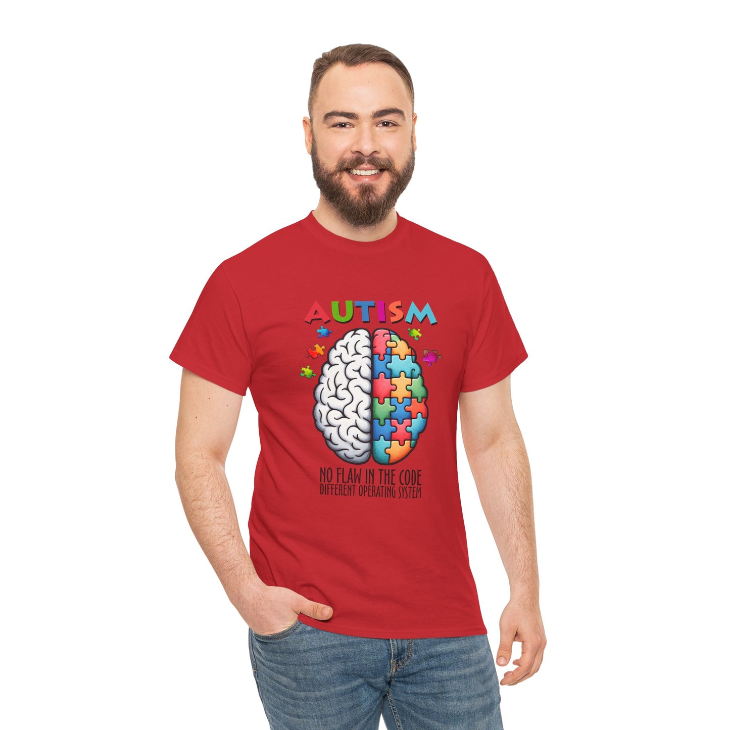 Autism Awareness Puzzle Brain T-Shirt