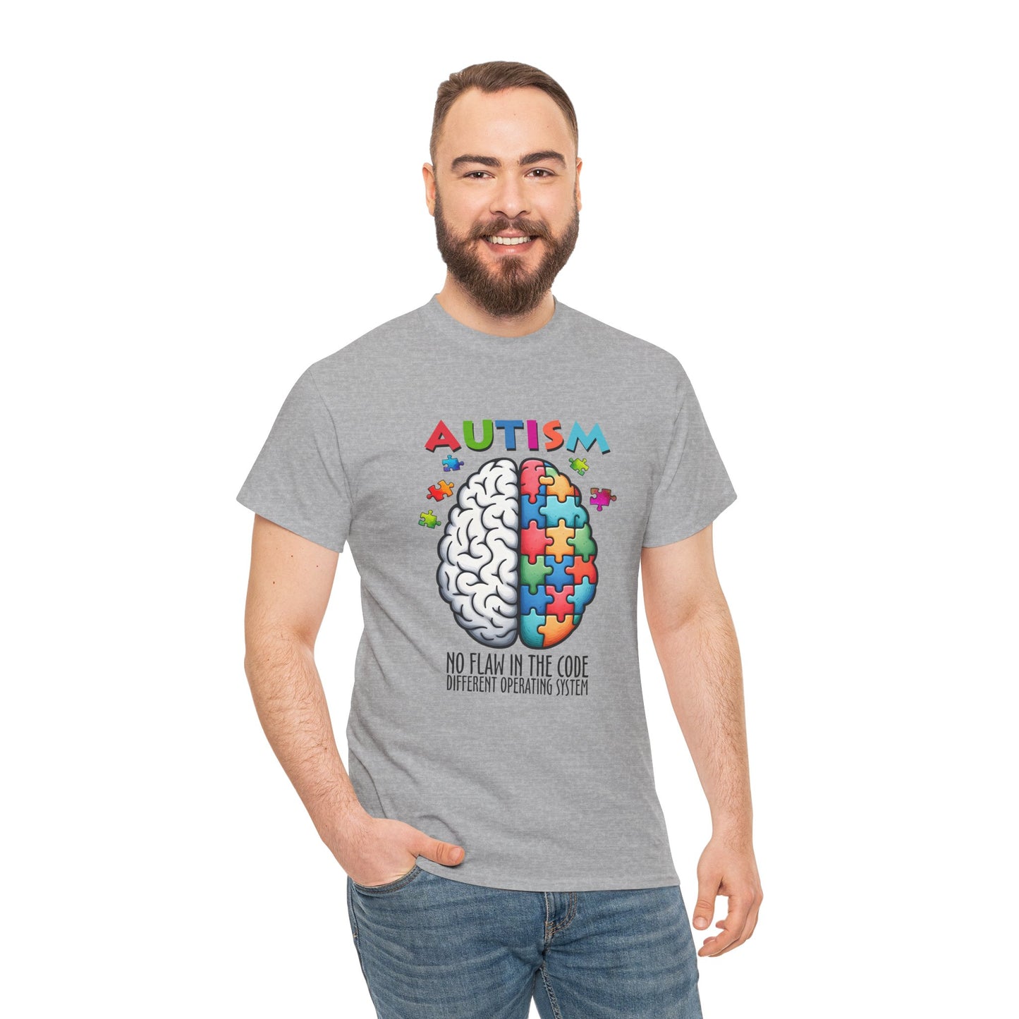 Autism Awareness Puzzle Brain T-Shirt