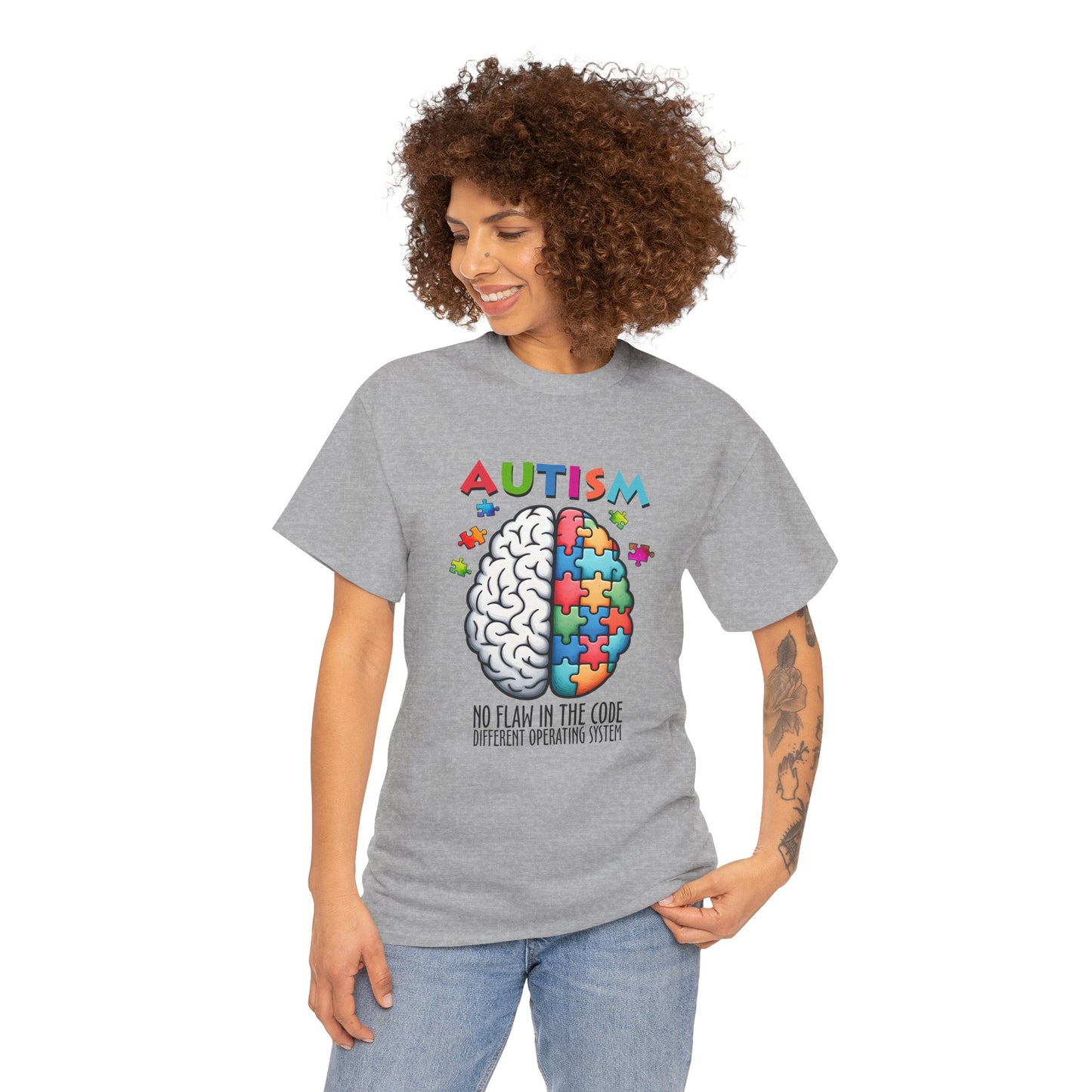 Autism Awareness Puzzle Brain T-Shirt